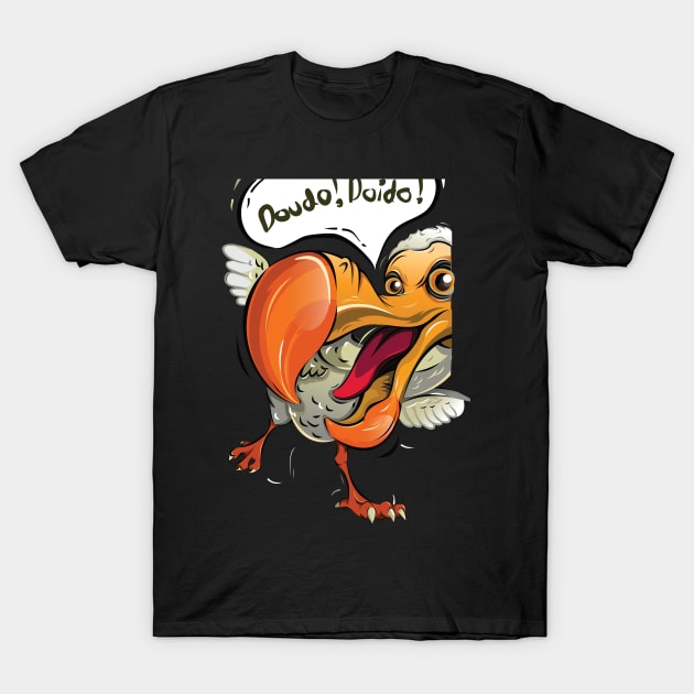 dodo bird illustration T-Shirt by Mako Design 